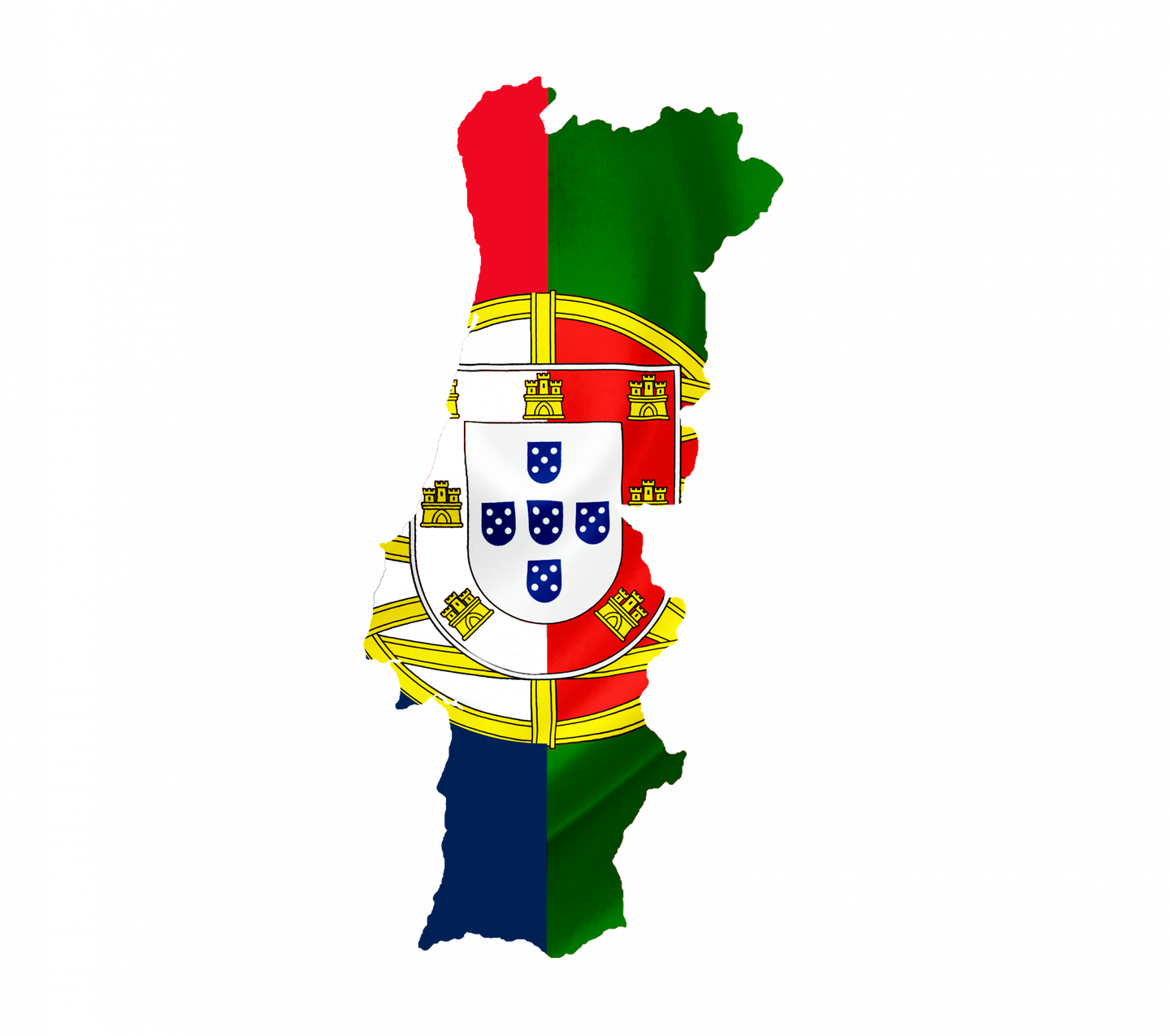 Carte et drapeau du Portugal