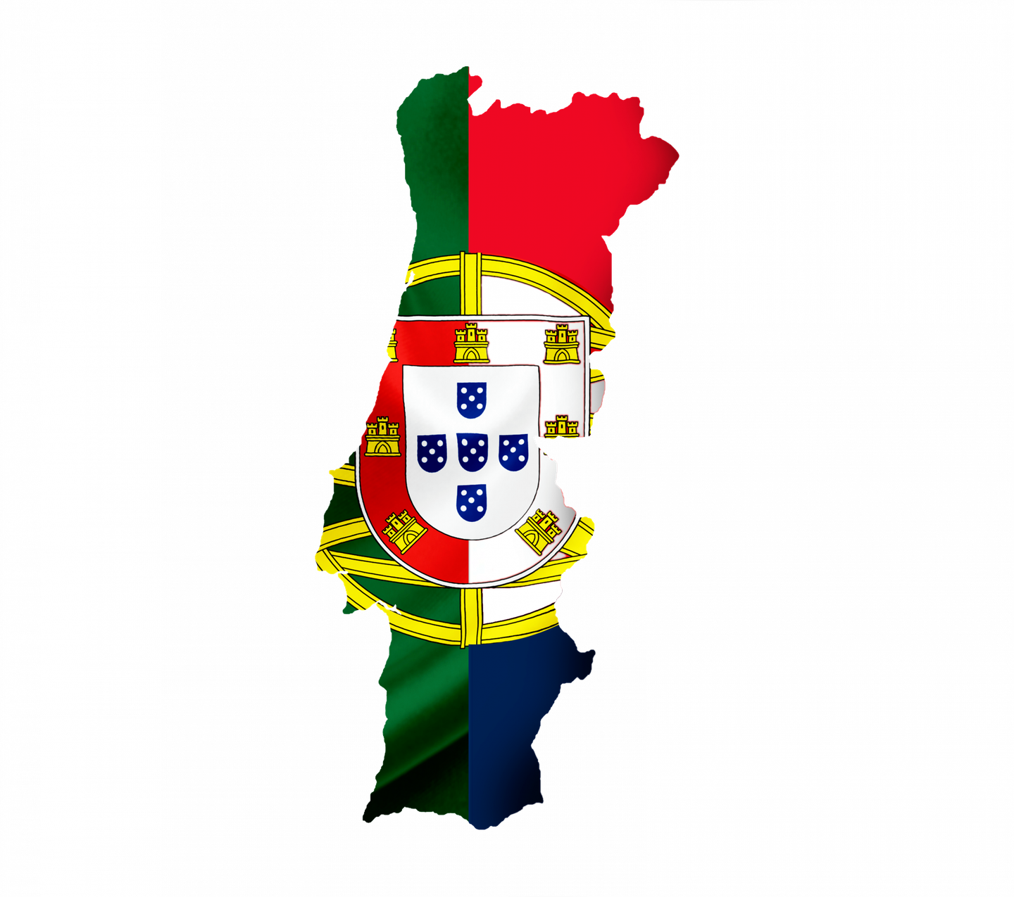 Carte et drapeau du Portugal