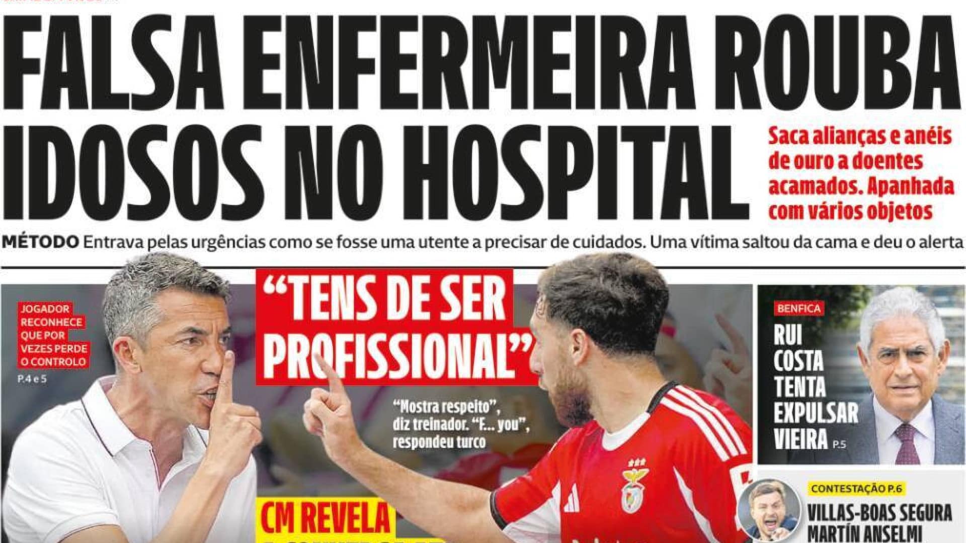 Aujourd'hui à la une : Une fausse infirmière vole des personnes âgées ; Vacances ? L'Espagne compense