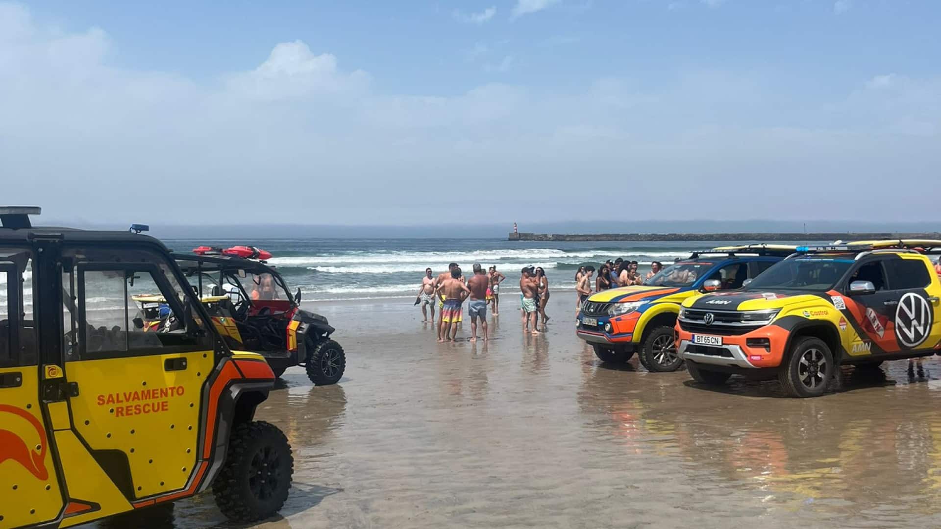 Deux hospitalisés après un courant d'arrachement sur une plage non surveillée de Vila do Conde