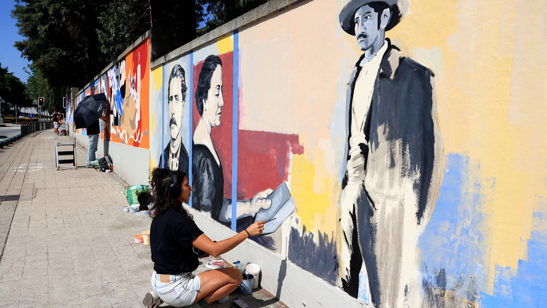 Mural collectif à Porto célèbre les 200 ans de Camilo Castelo Branco