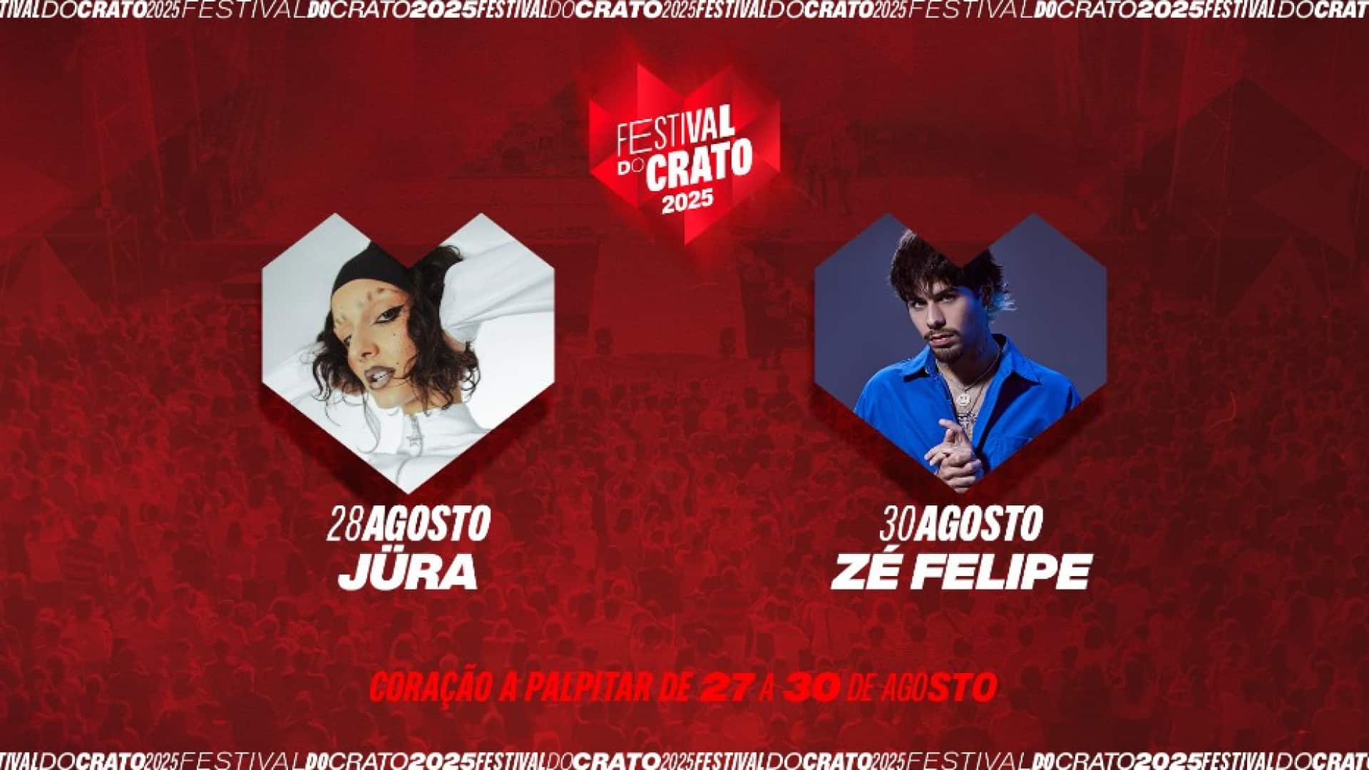 Zé Felipe, Jüra et Skunk Anansie à l'affiche du Festival do Crato