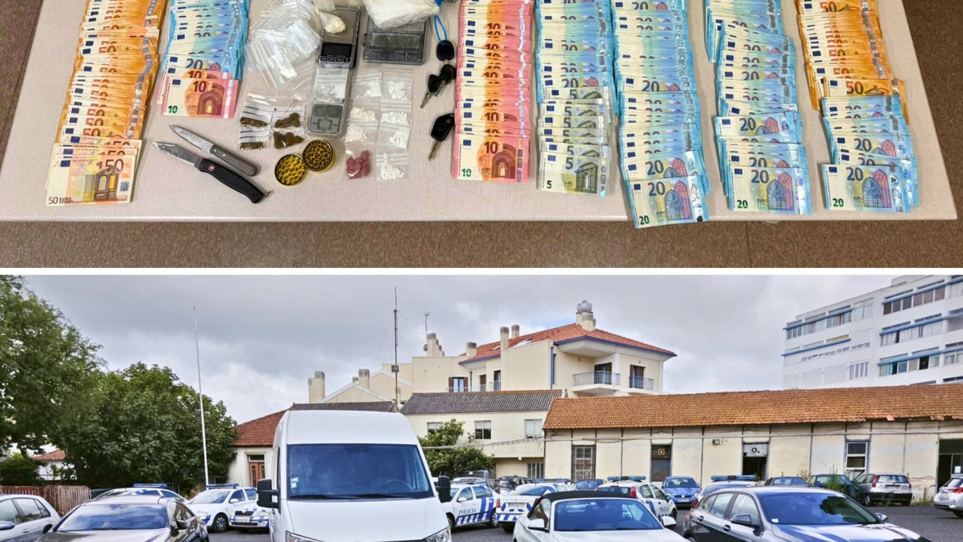 Arrêté alors qu'il effectuait des livraisons de drogue à domicile dans la Grande Lisbonne