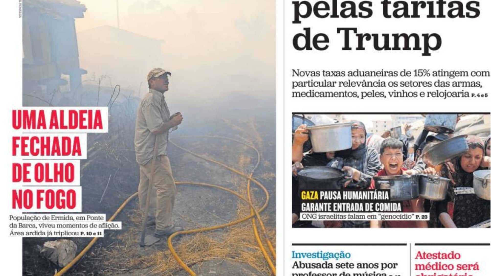 Aujourd'hui à la une : Le nord est le plus affecté par les tarifs des États-Unis ; Mort par erreur