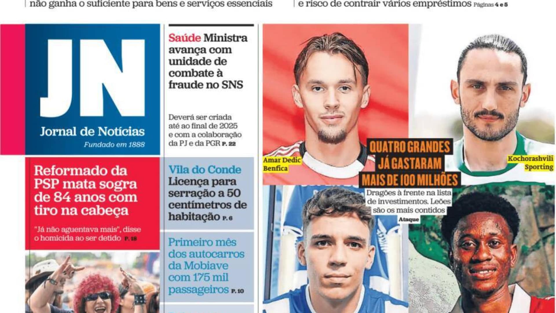 Aujourd'hui à la une : Les familles s'endettent pour payer les factures ; TAP vaut moins.