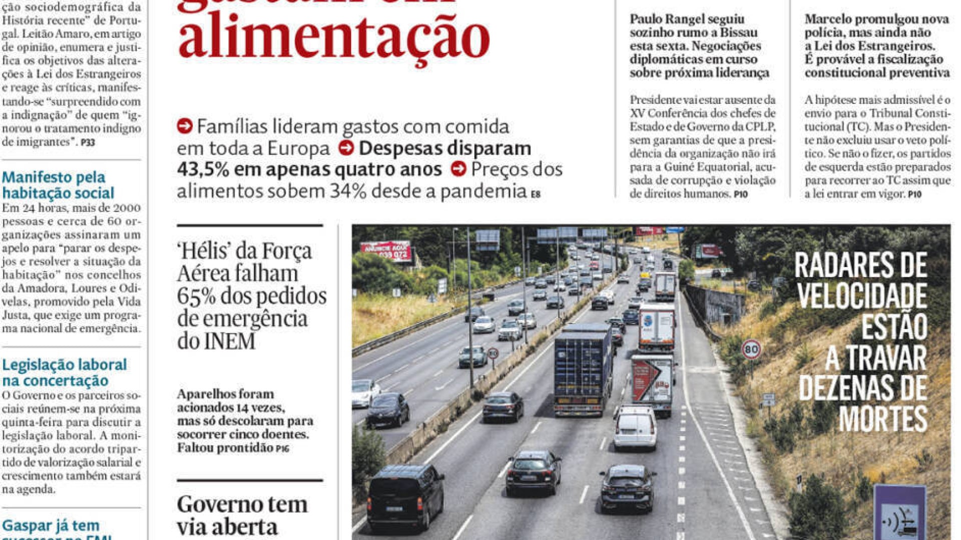 Aujourd'hui à la une : Les radars freinent les morts ; "J'ai épousé mon père pour la retraite"