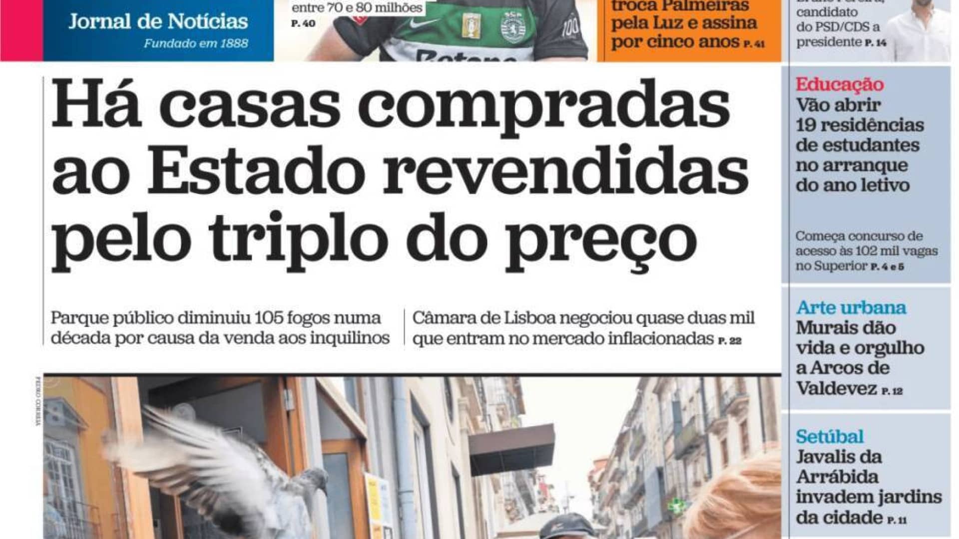 Aujourd'hui à la une : Maisons revendues pour le triple ; Santé avec 1.200 excuses.