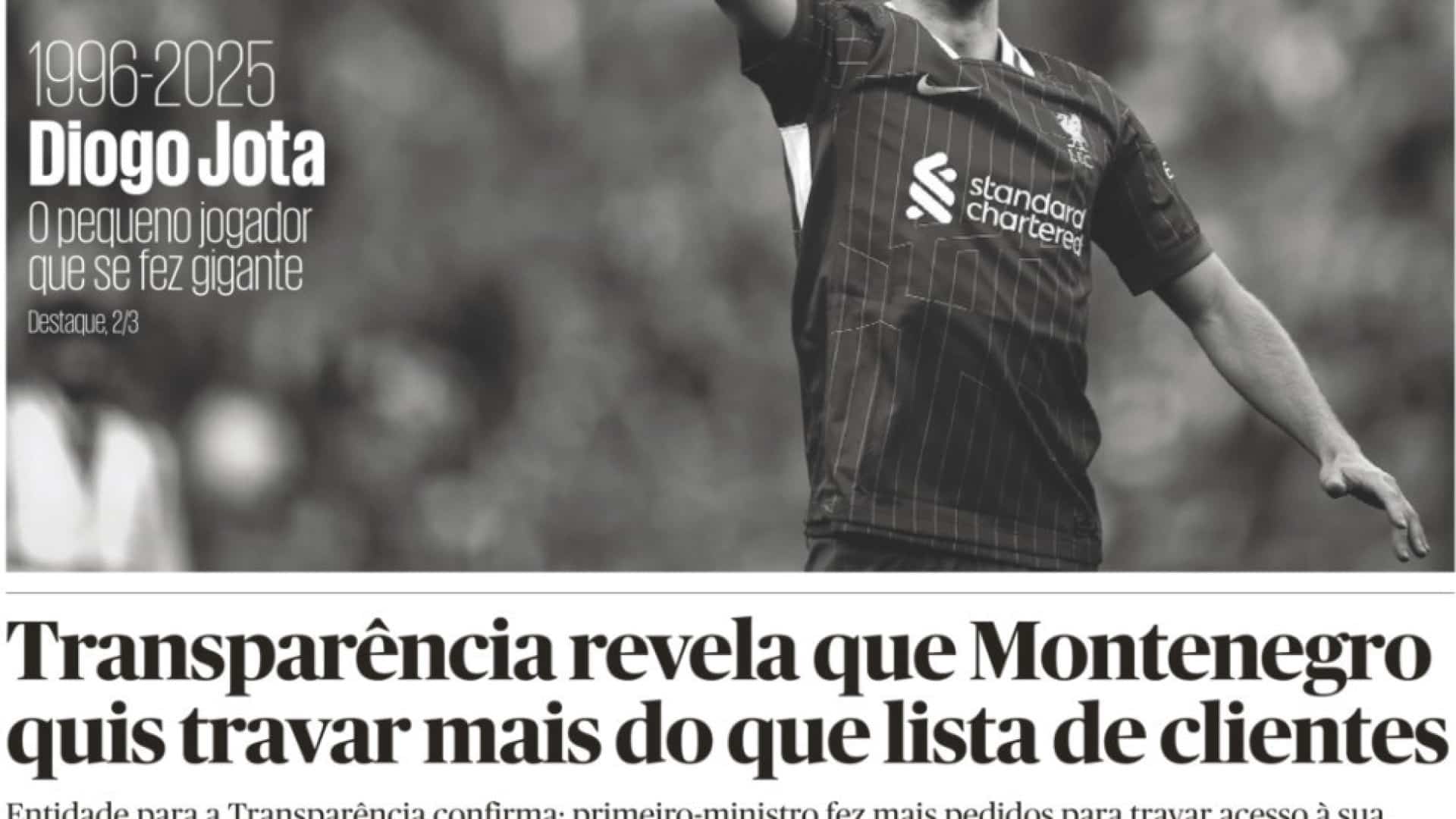 Aujourd'hui à la une : Qui a voulu stopper Montenegro ? Gaspar succède à Centeno ?