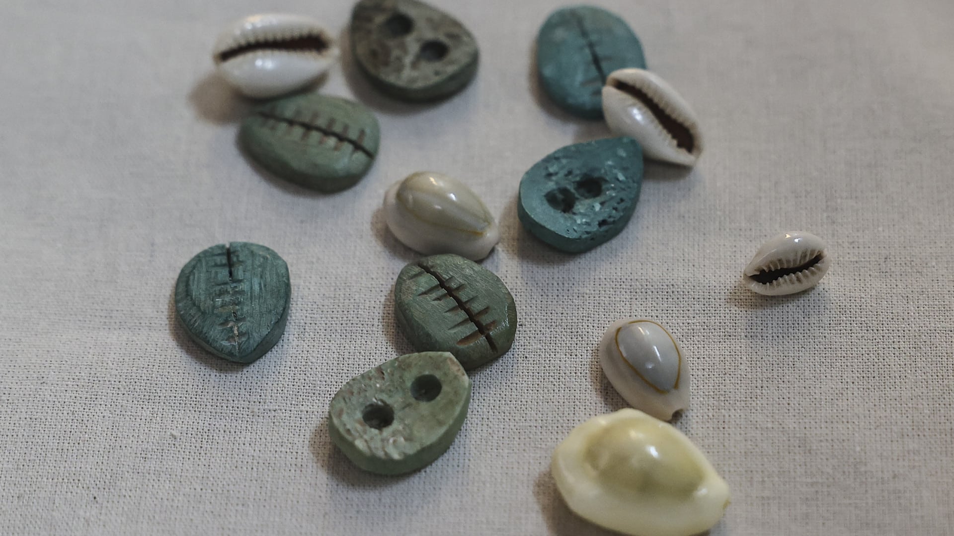 Cauris (utilisés pour acheter des esclaves) au Musée de l'Argent