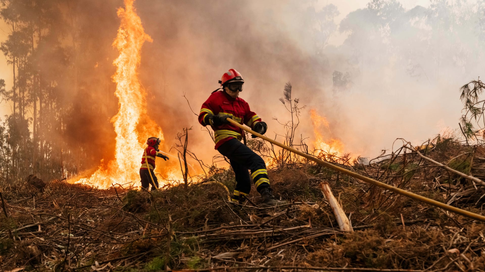Efforts de lutte contre l'incendie à Paredes centrés sur le sauvetage des maisons