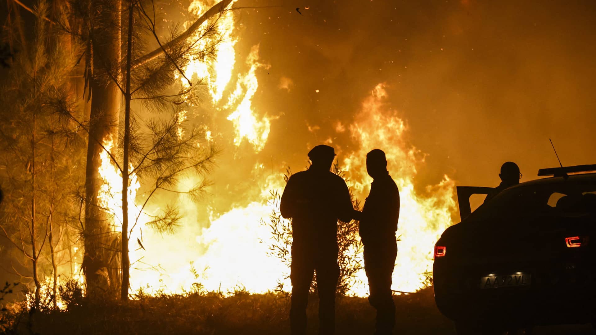 L'incendie d'Alcanede a consumé plus de 200 hectares (et des maisons ont été touchées).