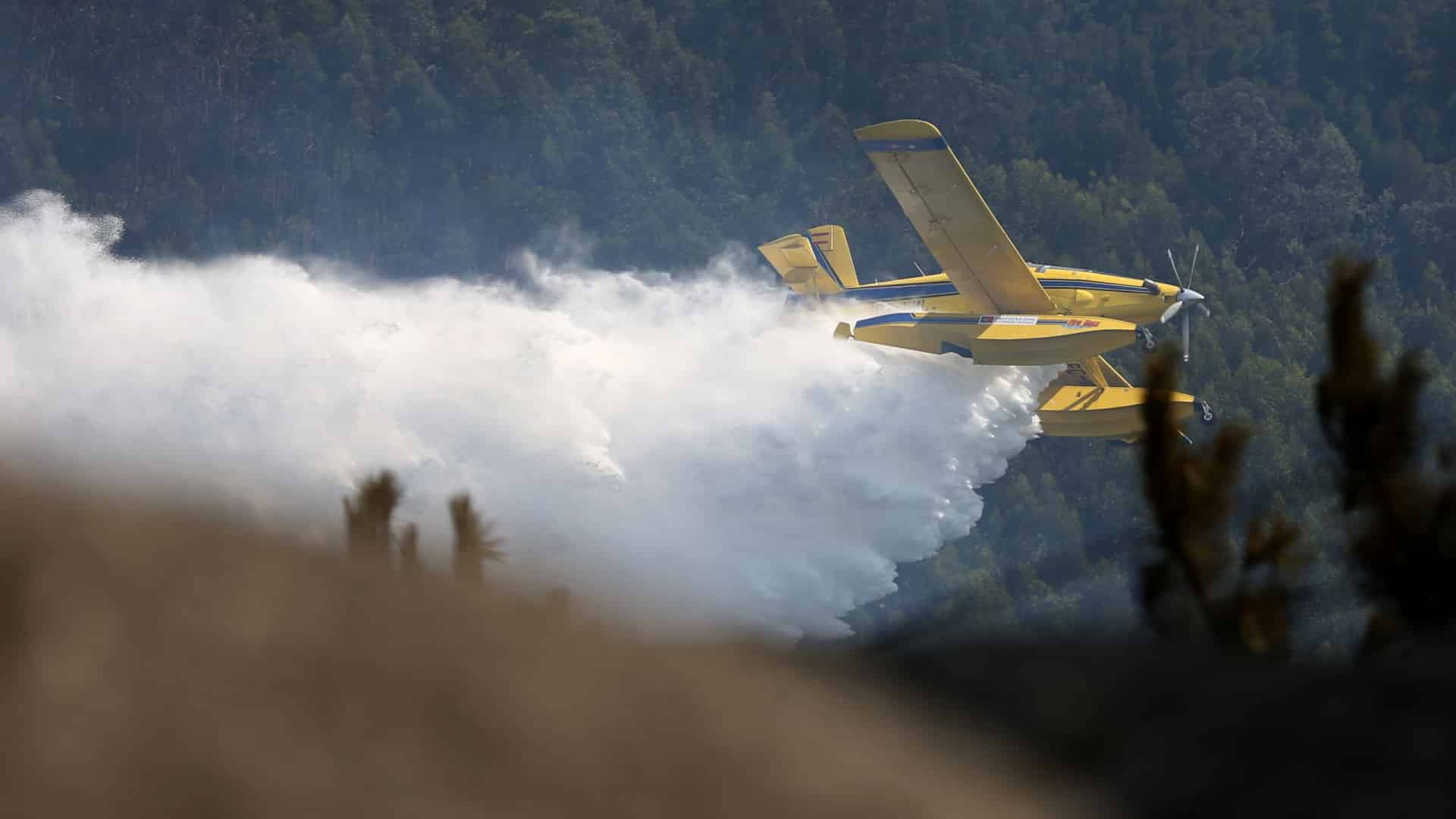 Plus de 140 agents et neuf moyens aériens combattent le feu à Bragança.