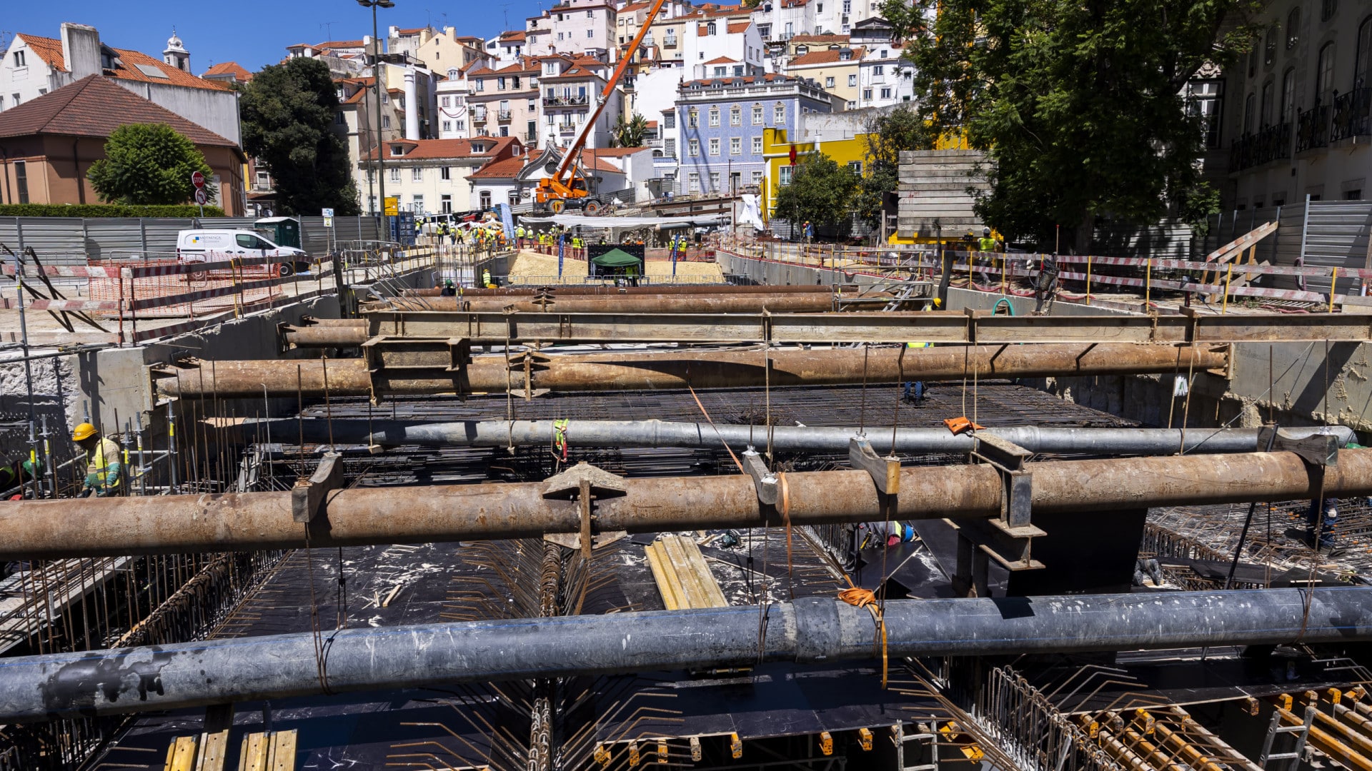 Premier tunnel du Plan général de drainage de Lisbonne achevé.