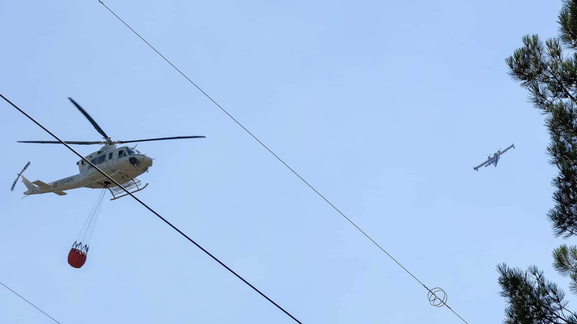 Seul hélicoptère dans le Haut Minho hors service après avoir percuté une treille.