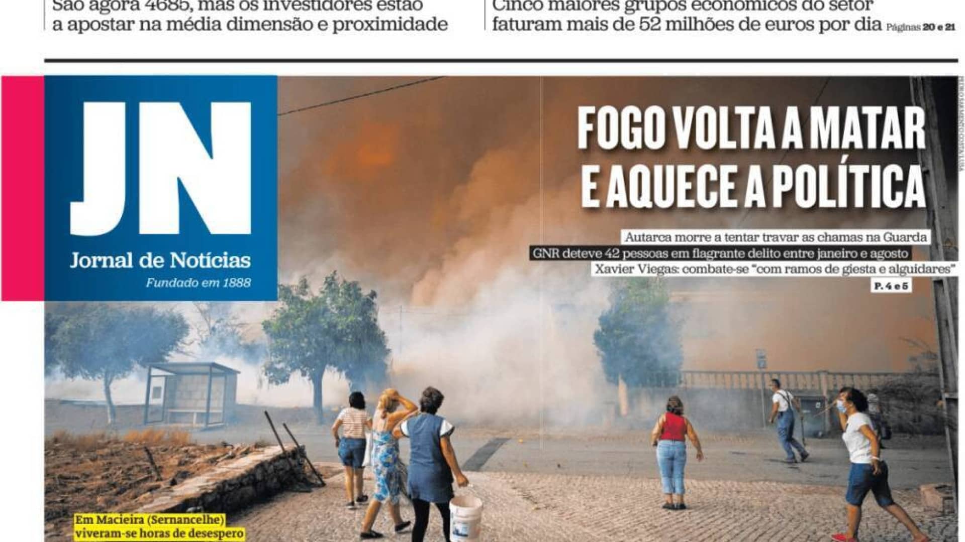 Aujourd'hui à la une : Le nombre de supermarchés triple; Il échappe à la GNR et fait 2 morts