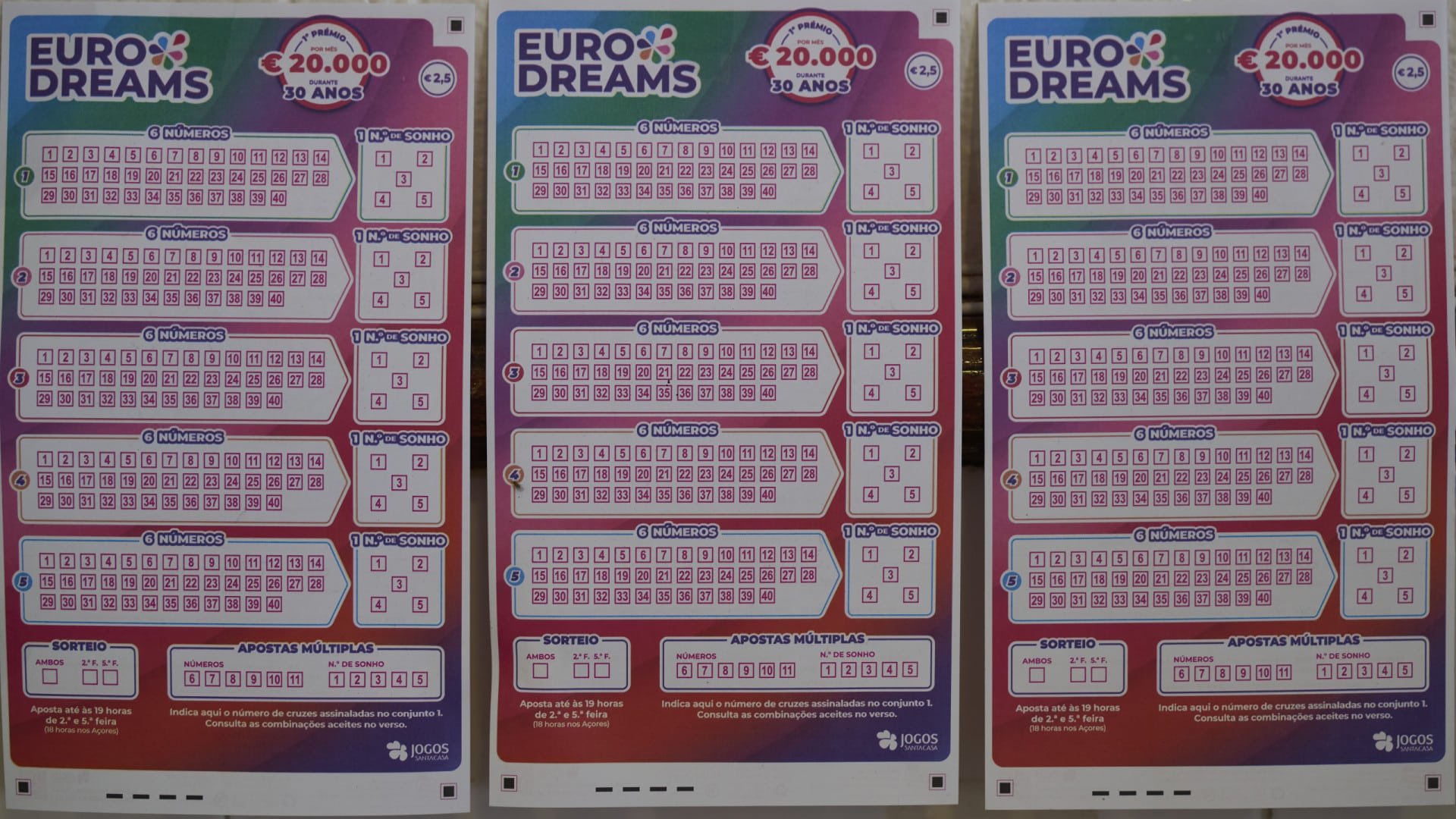 C'est au Portugal qu'on a le plus réussi : 2e prix de l'EuroDreams s'envole ici.