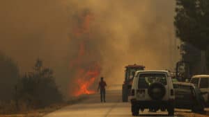 Cinq moyens aériens mobilisés pour un incendie à Figueiró dos Vinhos