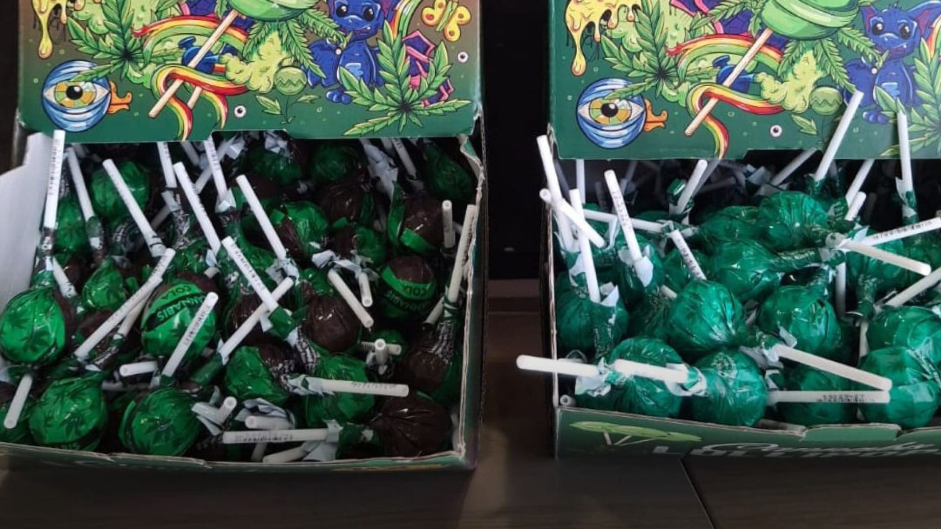 Entre gommes, biscuits et plus : 550 emballages avec cannabis saisis.