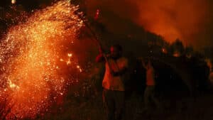 Feu provenant de Lousã est entré dans la municipalité de Góis.