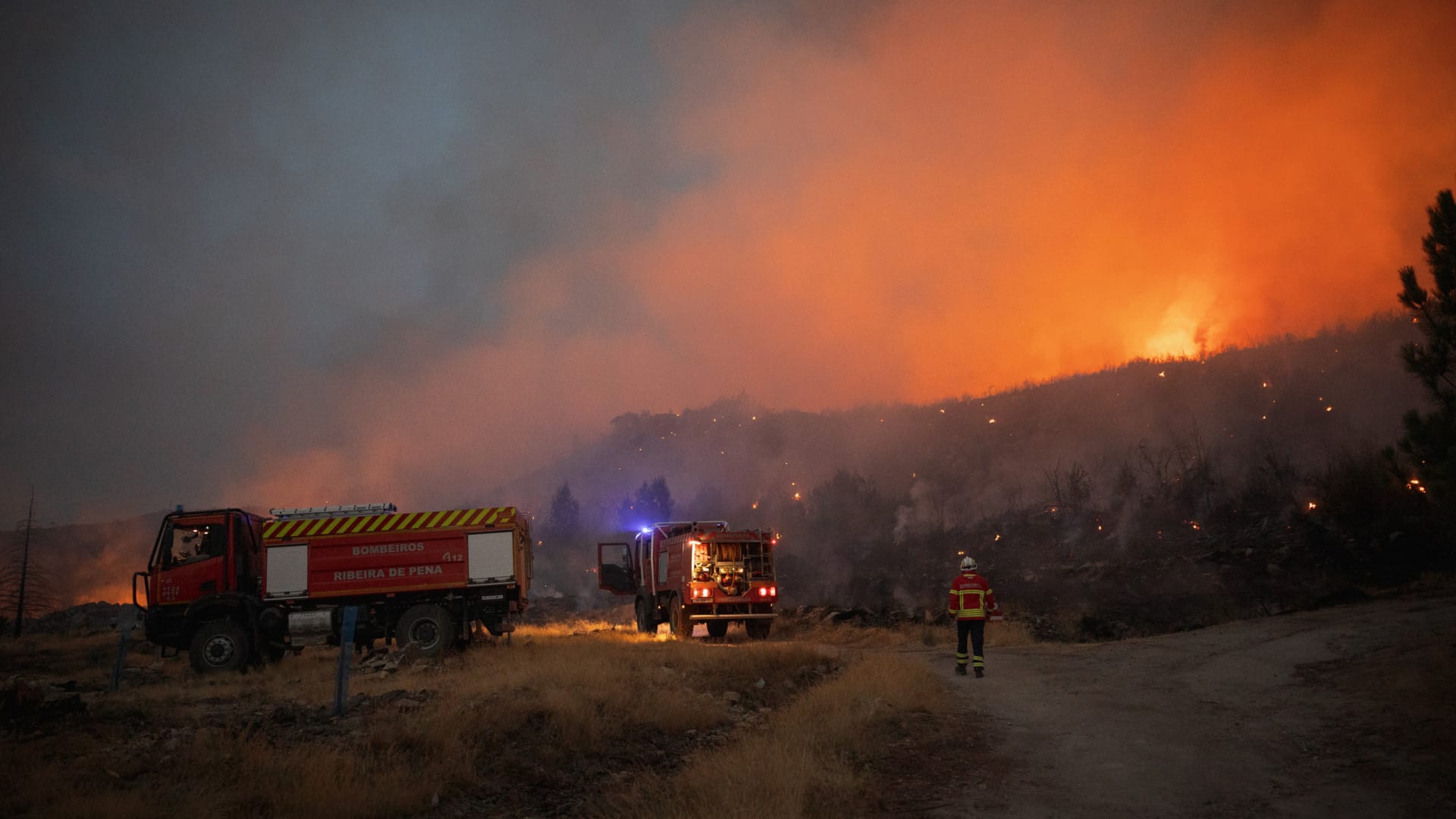 Incendie dans la municipalité d'Aguiar da Beira inquiète l'élu local