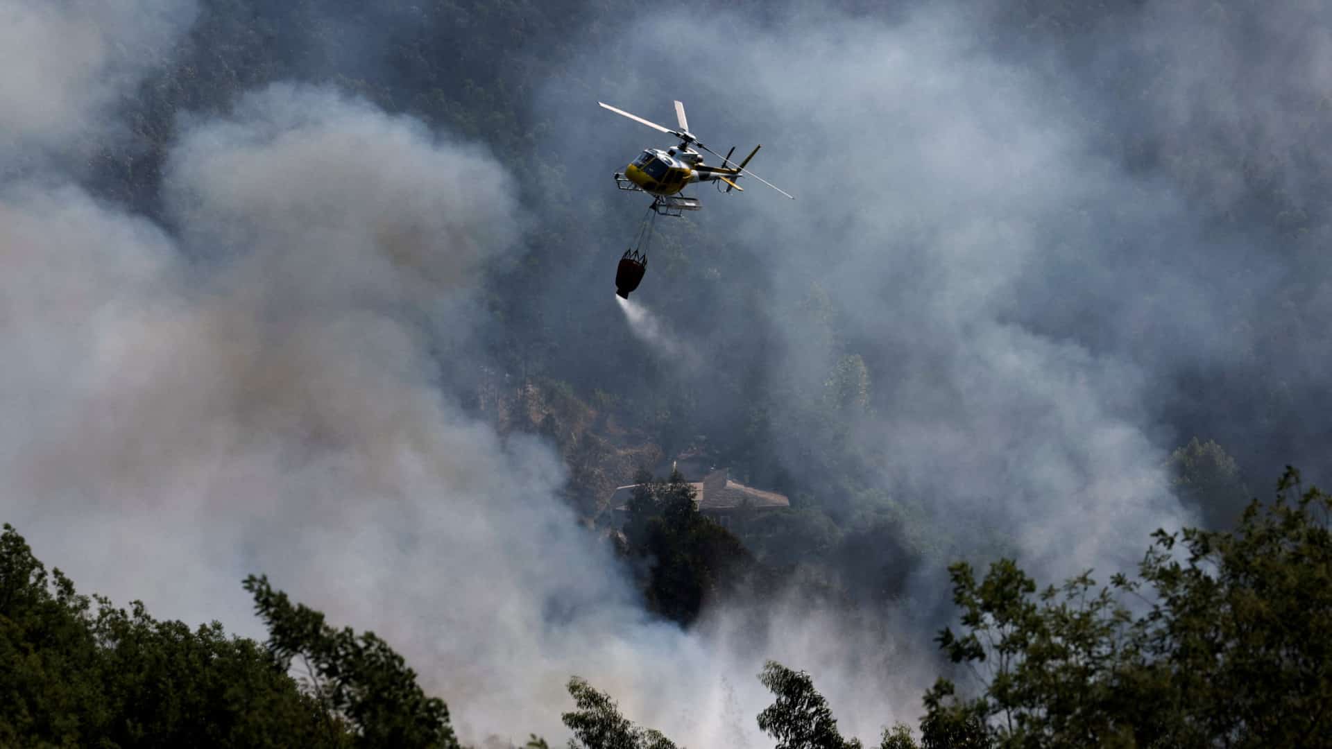 Incendies : Feu dans la municipalité de Vila Verde maintient un front actif