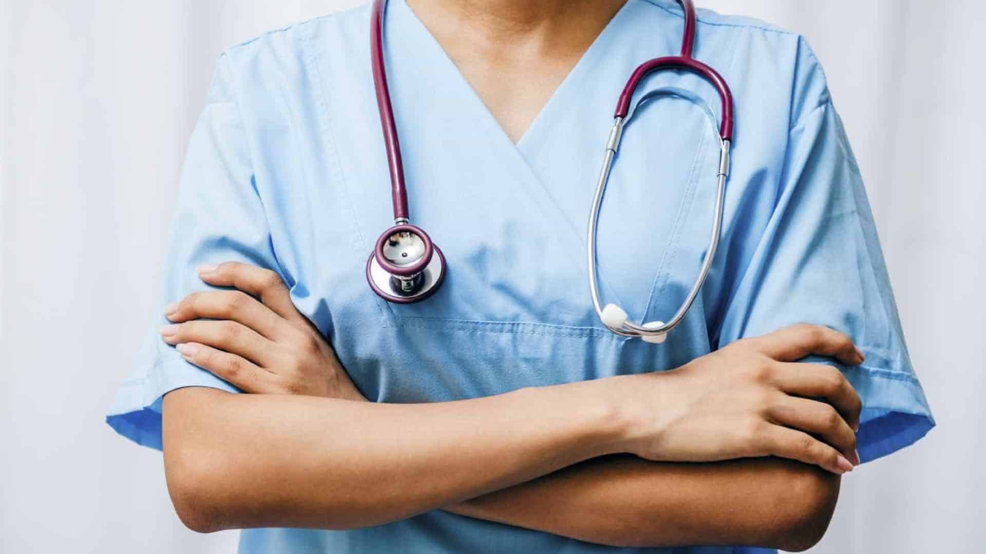 Infirmiers du Montepio Reine D. Leonor en grève aux Caldas da Rainha