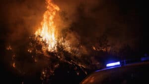 La Protection Civile confirme un civil mort dans un incendie à Guarda.