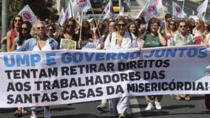 Les travailleurs des Misericórdias vont répéter la manifestation la semaine prochaine.