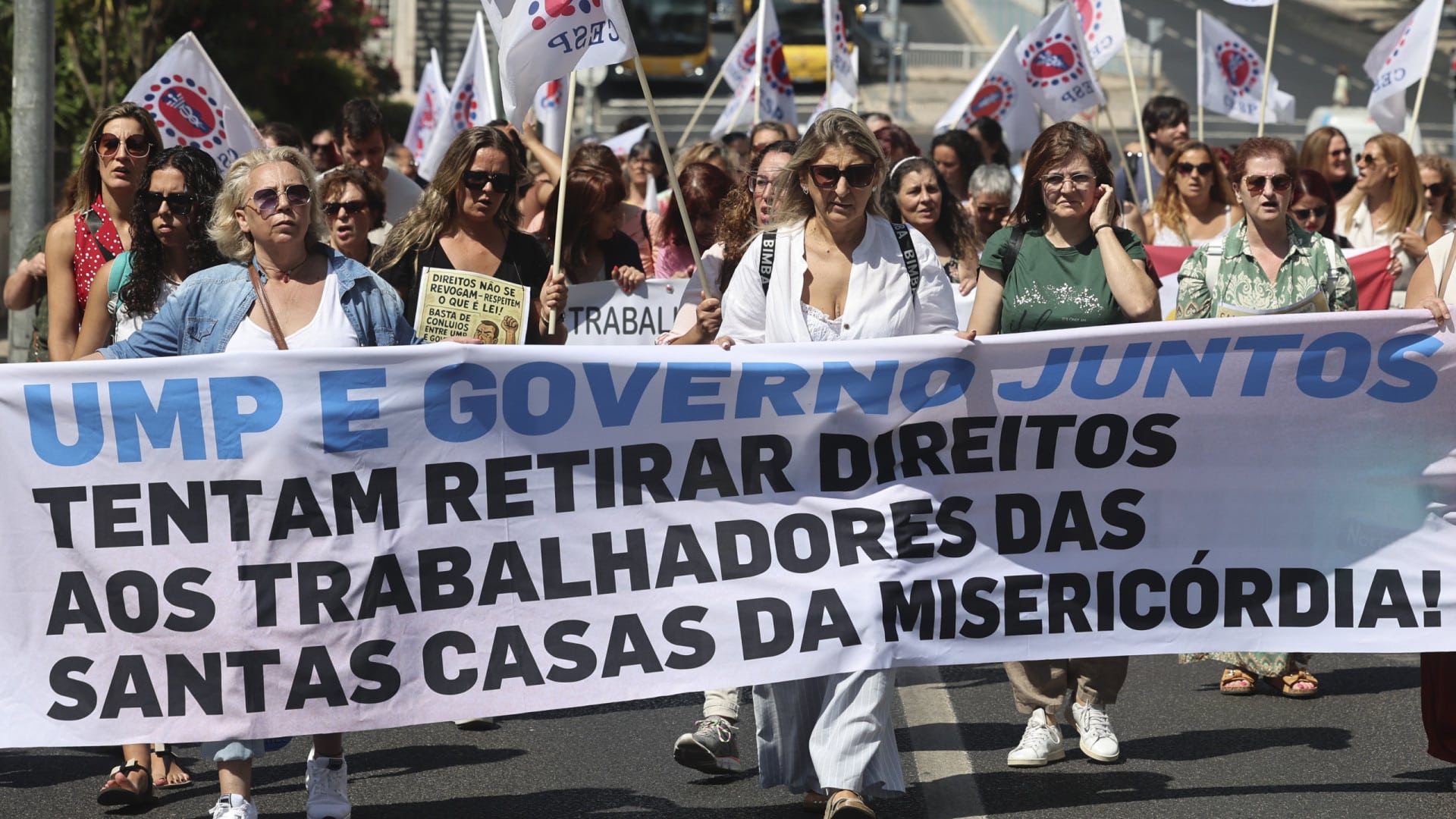 Les travailleurs des Misericórdias vont répéter la manifestation la semaine prochaine.
