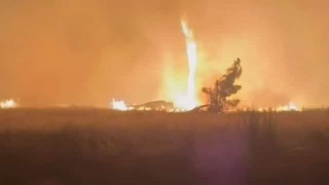 "Nouvelle 'tornade de feu' enregistrée dans l'incendie de Covilhã. Il y a des images."