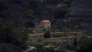 Opérationnels en surveillance dans l'incendie de Figueira de Castelo Rodrigo