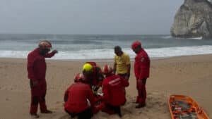Rescapée après être tombée de la falaise et s'être fracturée un "membre inférieur" sur la plage de l'Ourse.