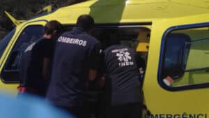 Touriste blessé à Arouca secouru par hélicoptère à 20h50.