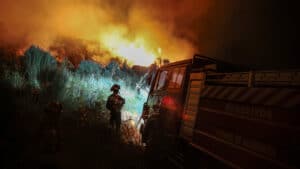 Un pompier de Vila Nova de Paiva blessé dans l'incendie de Sátão.