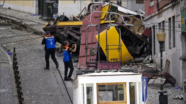 Après la tragédie, le tramway 'André Marques' circule pour la 1ère fois à Lisbonne