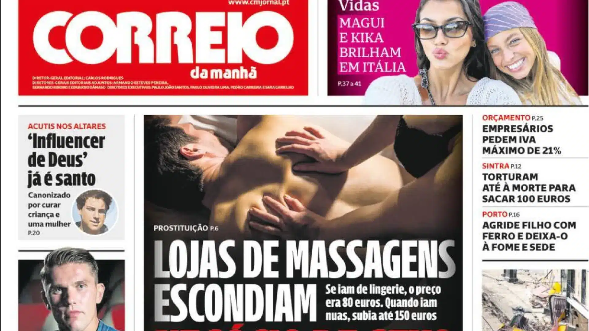Aujourd'hui à la une : Des massages 'cachaient' du sexe ; La vente de compléments alimentaires explose