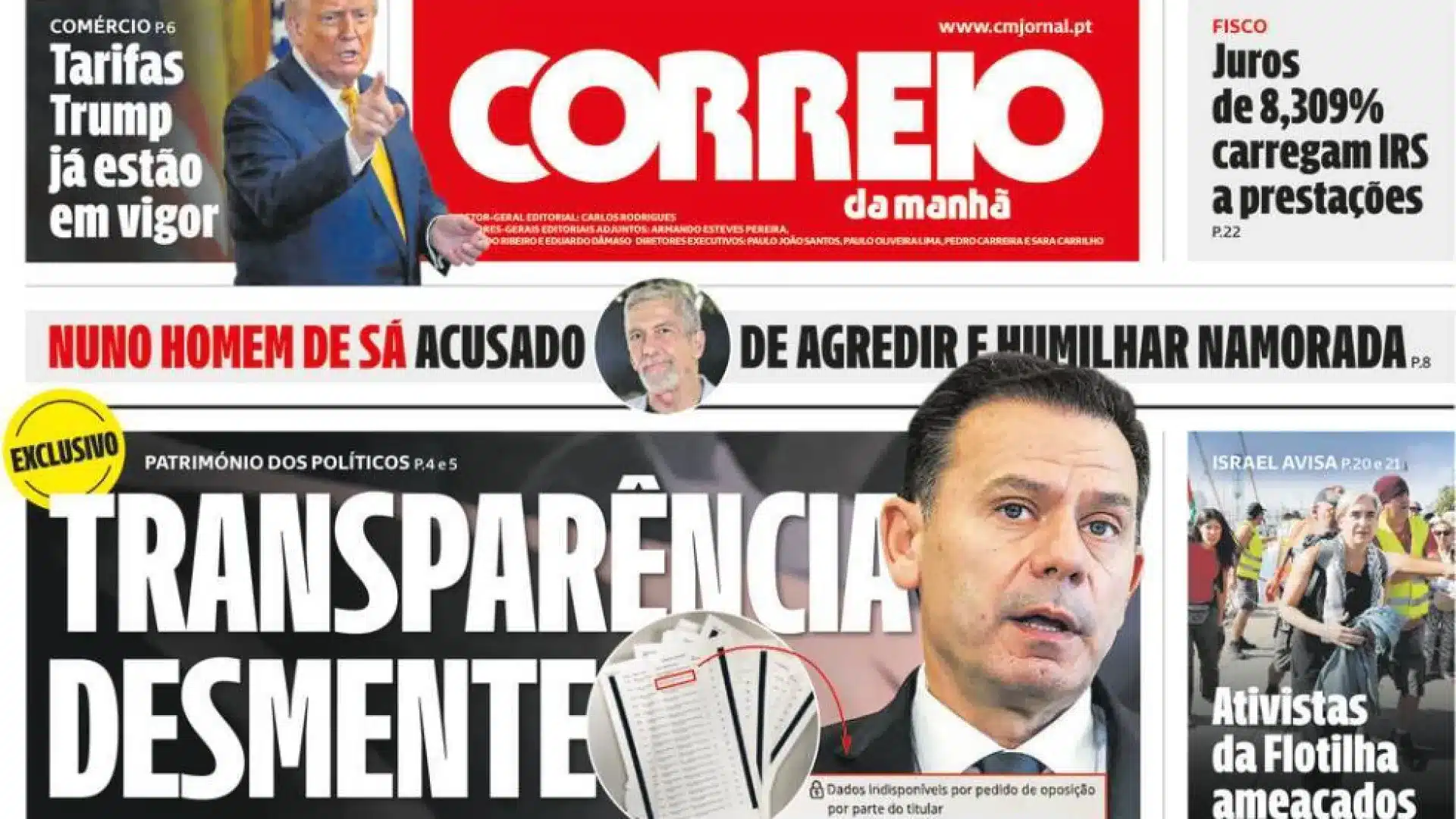 Aujourd'hui dans les nouvelles : Montenegro démenti ; L'État verse une pension à un trafiquant.