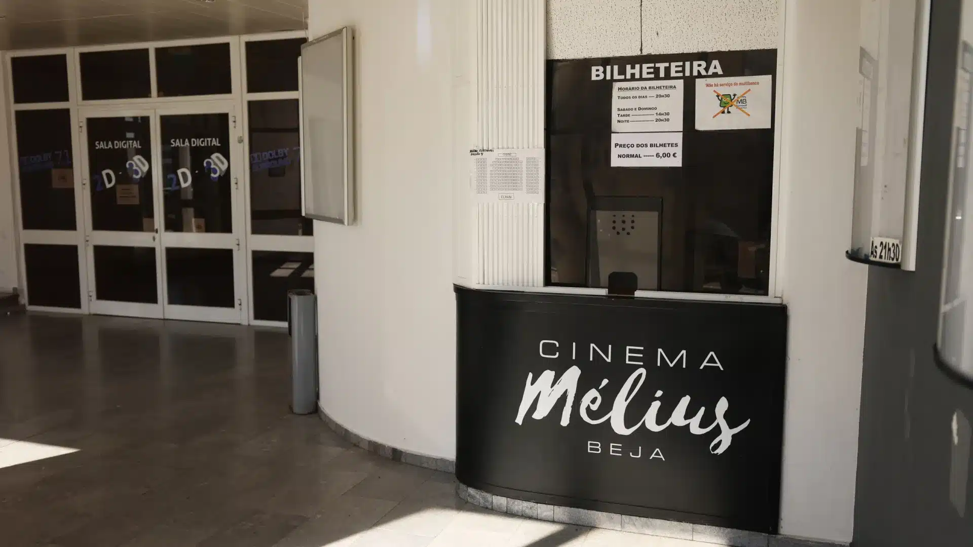 Bragança, Beja et Portalegre sans projection commerciale régulière de cinéma