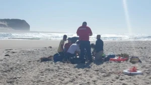 Homme secouru en arrêt cardiorespiratoire au Lagune d'Óbidos
