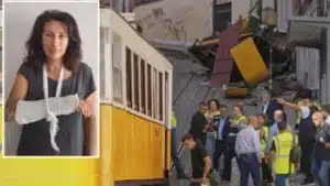 Italienne blessée à l'Ascenseur de la Glória. "Je tremblais, j'ai vomi, j'ai vu des corps"