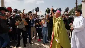 Motards à Fátima ce week-end pour la bénédiction des casques.