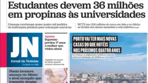 Aujourd'hui à la une : Les étudiants doivent 36 millions ; PSP à l'encontre de la PJ