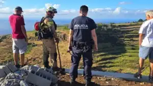 Couple de touristes sauvés pendant la nuit dans une levada de Madère