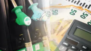 Les carburants ici au-dessus de la moyenne de l'UE (en raison de la charge fiscale plus élevée)