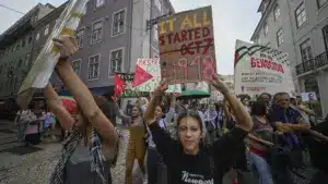 Les images de l'une des plus grandes manifestations pour la Palestine à Lisbonne