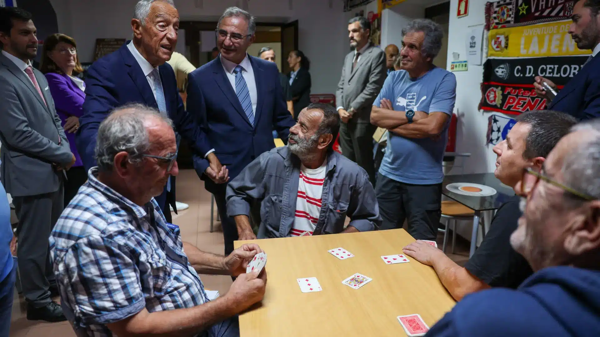 Marcelo à l'inauguration du port des Lajes das Flores en 2029 "s'il a la santé"