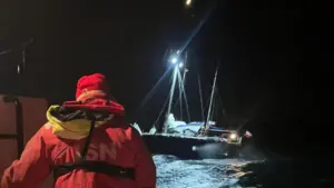 Sept Polonais secourus après la panne du moteur d'un bateau au large de Caminha