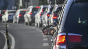 A4 coupée en direction de Porto-Amarante au kilomètre 57