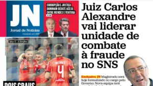 Aujourd'hui à la une : Carlos Alexandre combat la fraude ; SNS ? Le recrutement ralentit.