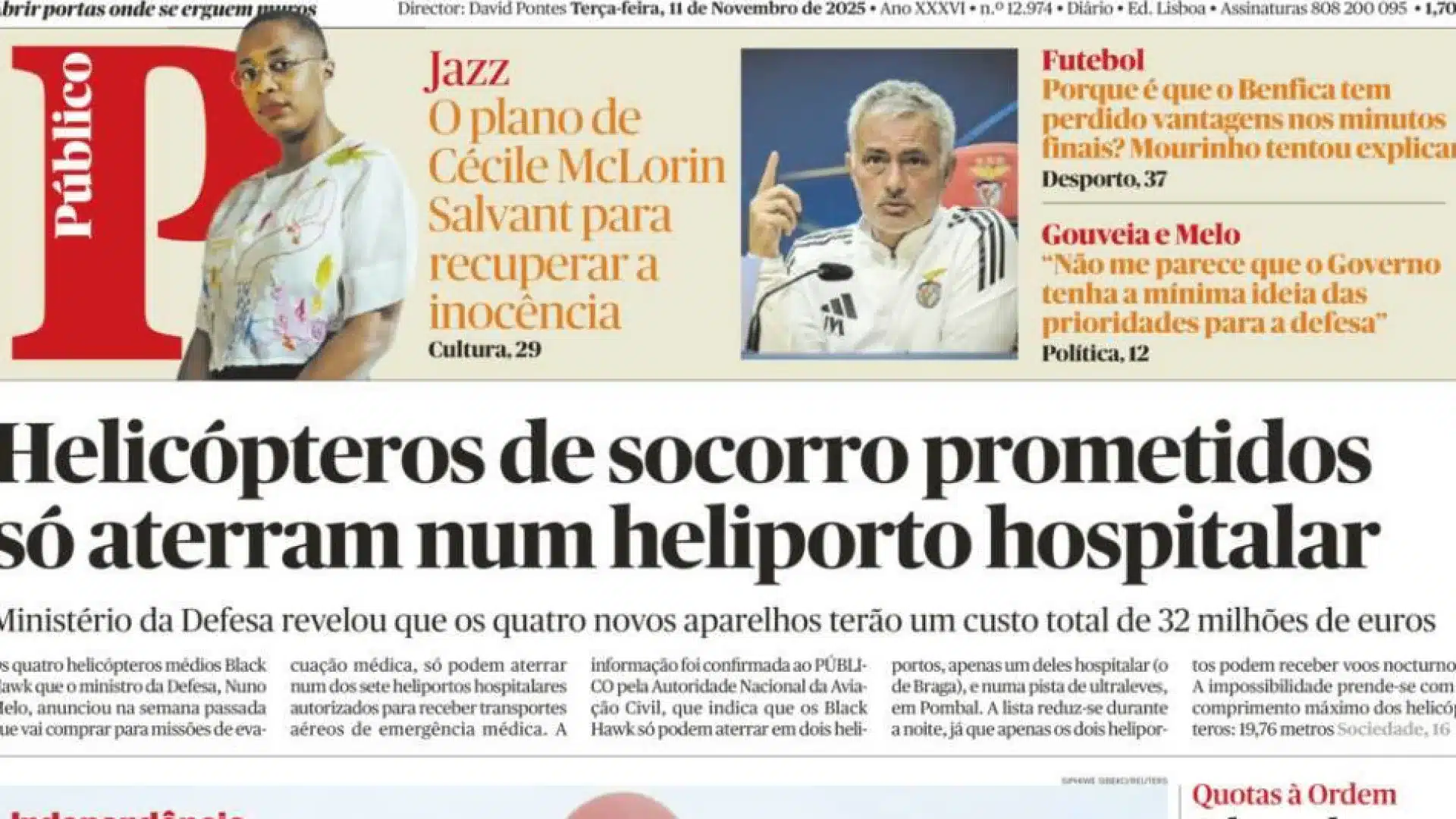 Aujourd'hui à la une : Hélicoptères de secours uniquement à un endroit ; 1,5 million sans médecin